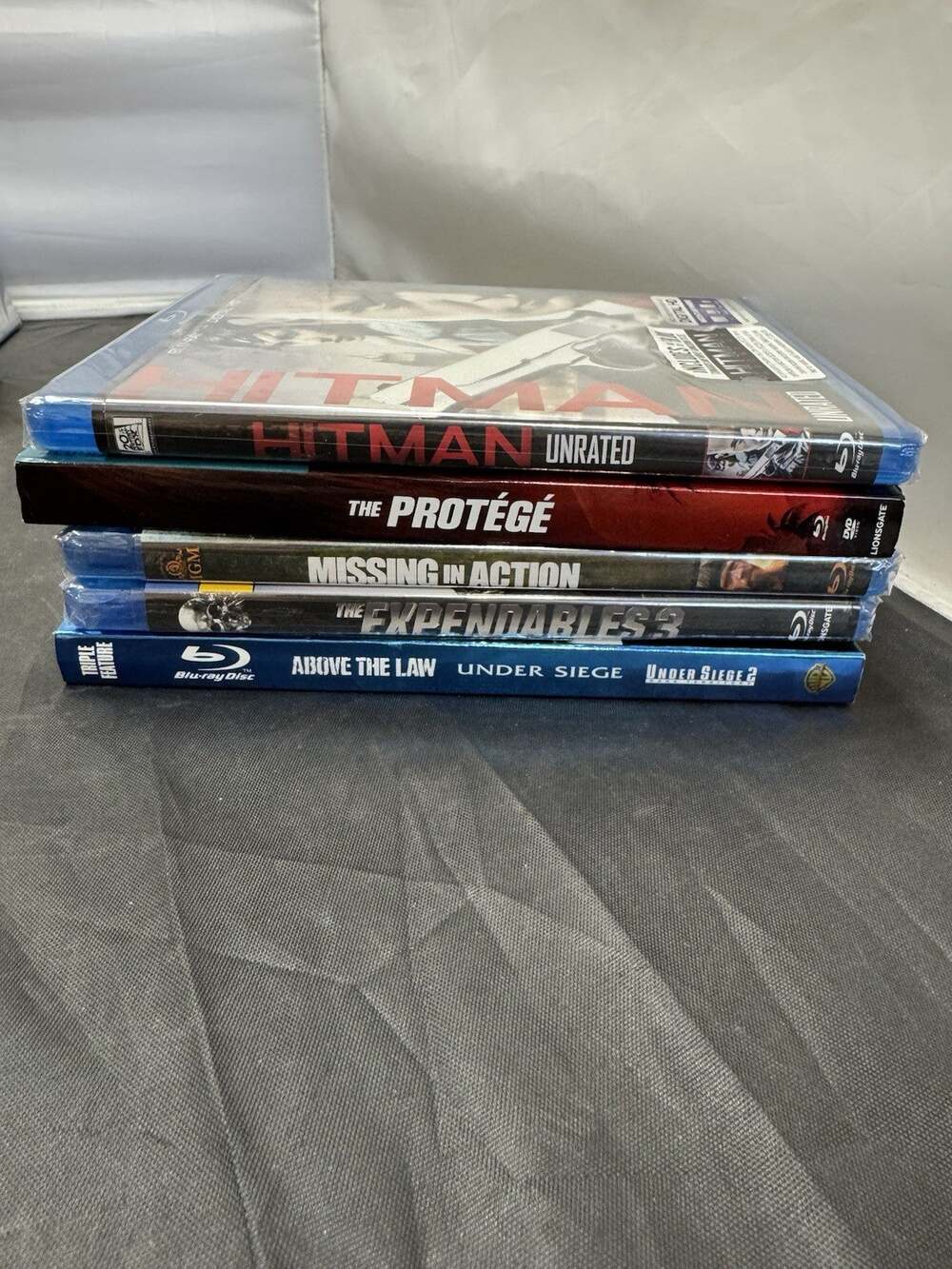 Blu-ray Lot 5 Hitman The Protege Missing in Action Expendables 3 Under Siege New
